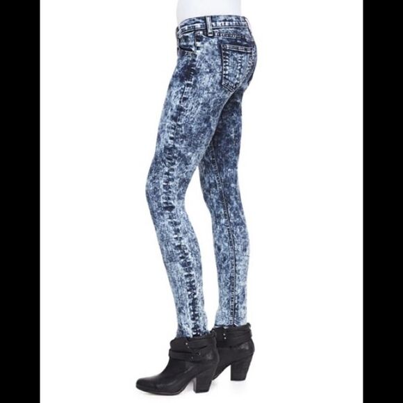 rag & bone The Skinny Acid Wash Jeans 25 - Picture 14 of 14